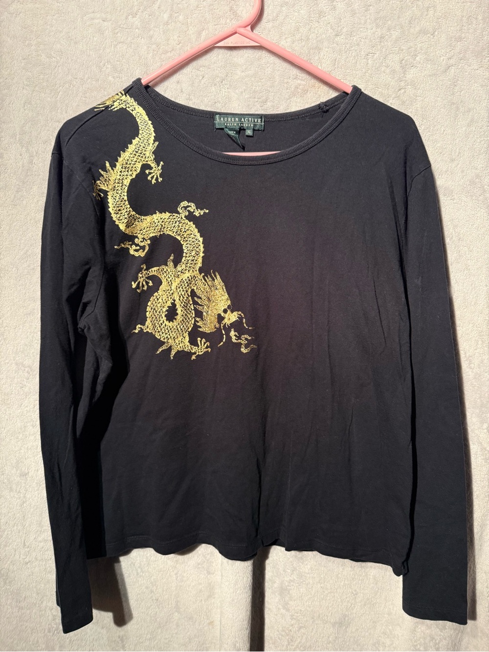 Lauren Active Ralph Lauren Dragon Graphic Long Sleeve Tee XL